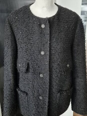 Blazer “ Lis Lareida “ Größe 36 in Schwarz/Pailletten 86% Baumwolle 14% Viscose