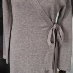 Wickelstrickkleid “ Lawrence Grey “ Größe 38 in Taupe NEU! 20% Wolle