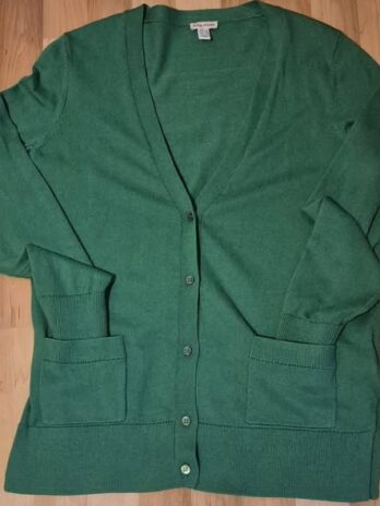 Strickweste “ Alba Moda “ Größe 40 in Grün 60% Baumwolle 10% Wolle