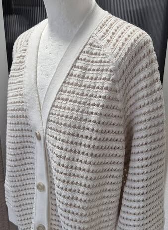 Strickweste “ Marc O` Polo Denim “ Größe 44 in Offwhite/Beige