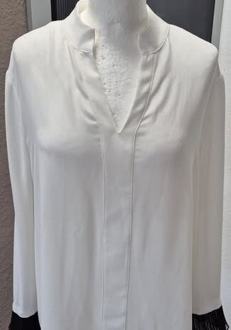 Bluse “ Paolo Casalini “ Größe 38 in Offwhite/Schwarz