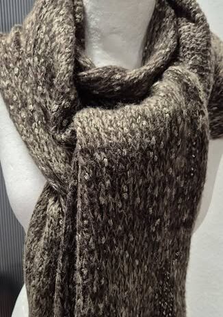 Schal “ S. Oliver “ Größe OS in Olivgrün/Braun/Gold gemustert