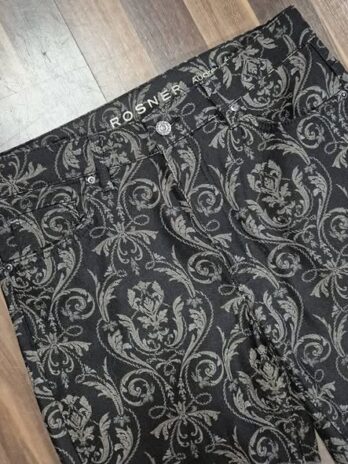 Jeans “ Rosner “ Größe 38 in Schwarz/Camel gemustert