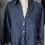 Jeansbluse “ Zara “ Größe M in Blau