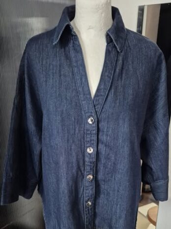 Jeansbluse “ Zara “ Größe M in Blau