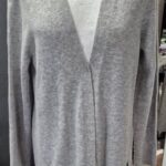 Strickweste “ S. Oliver “ Größe M in Hellgrau verschlusslos 30% Wolle