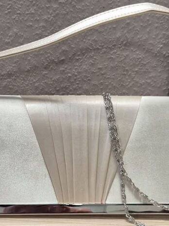 Balltasche “ No Name “ in Beige/Satin Breite ca 26cm Höhe ca 12cm