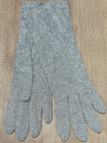 Handschuhe “ No Name “ Größe M in Silber/Lurex