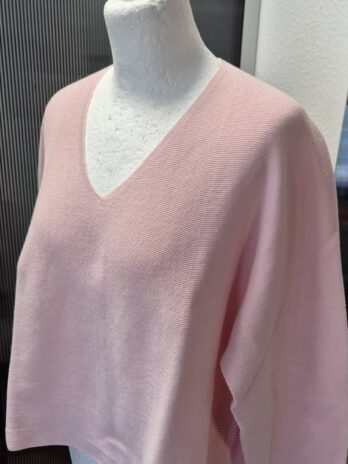 Pulli “ Hearts & More “ Größe 40 in Rosa 100% Baumwolle