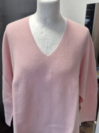 Pulli “ Hearts & More “ Größe 40 in Rosa 100% Baumwolle
