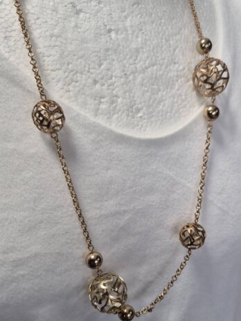 Kette “ Bijou Brigitte “ in Gold/Kugeln