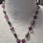 Kette “ Bijou Brigitte “ in Silber/Lila