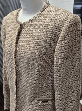 Blazer “ Madeleine “ Größe 40 in Beige/Gold 23% Baumwolle