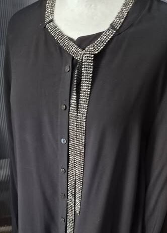 Bluse “ Gerry Weber “ Größe 40 in Schwarz/Straßsteine NEU! 100% Viscose