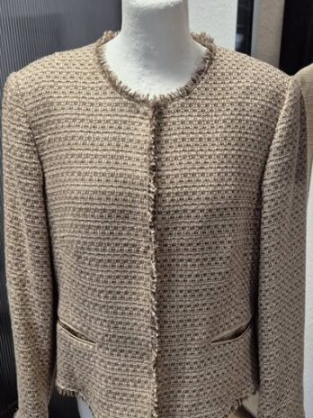 Blazer “ Madeleine “ Größe 40 in Beige/Gold 23% Baumwolle