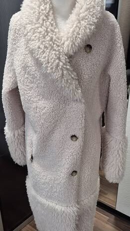 Waschlederwendemantel “ Beaumont “ Größe 38 in Beige Webpelz Fake-Fur