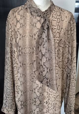 Bluse “ Esprit “ Größe 44 in Braun/Beige/Animalprint