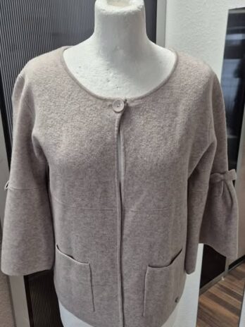 Weste “ Alfa Fashion “ Größe 36 in Taupe 50% Viscose