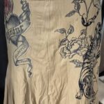 Rock “ Roberto Cavalli “ Größe 36 in Senfgelb/Schwarz/Leder