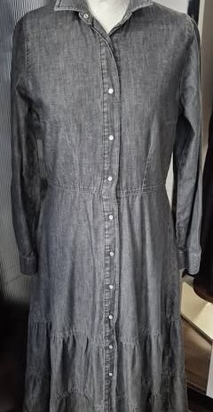 Jeanskleid “ Carrera “ Größe 36 in Anthrazitgrau 100% Baumwolle