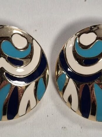 Ohrclips “ Pierre Lang “ in Gold/Beige/Blau/Türkis