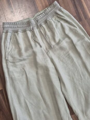Hose “ European Culture By David Peppicelli “ Größe 36 in Khaki elastischer Bund 7/8 Länge