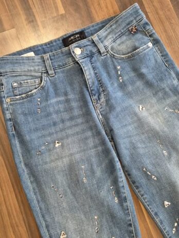 Jeans “ Marccain Sports “ Größe 36 (N2) in Blau bestickt 91% Baumwolle