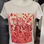 Shirt “ Comma “ Größe 36 in Weiß/Rot/Print Viscose