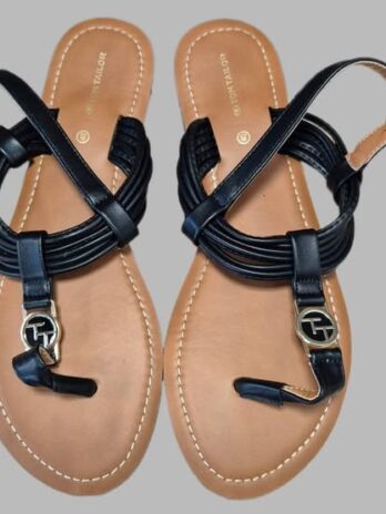 Flip-Flops “ Tom Tailor “ Größe 40 in Schwarz/Gold NEU!