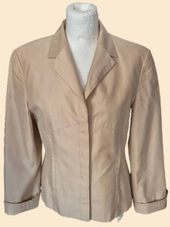 Blazer “ Laurel “ Größe 36 in Beige 67% Baumwolle 33% Seide