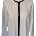 Bluse “ S. Oliver “ Größe 38 in Offwhite/Schwarz