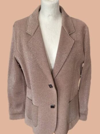 Blazer/Neopren “ Risskio “ Größe 40 in Mocca/Silber/Lurex
