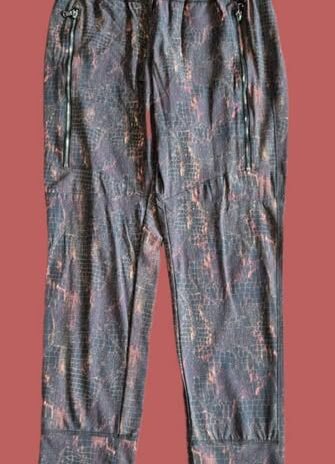 Hose “ Benedikt By Jones “ Größe 40 in Olivgrün/Terracotta gemustert elastischer Bund