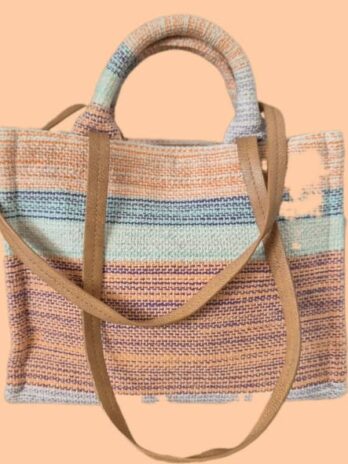 Tasche “ Esprit “ in Bunt gestreift/Textil Breite ca 29cm Höhe ca 23cm