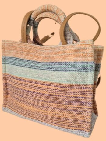 Tasche “ Esprit “ in Bunt gestreift/Textil Breite ca 29cm Höhe ca 23cm