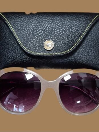 Sonnenbrille mit Etui “ Comma “ in Hellbraun