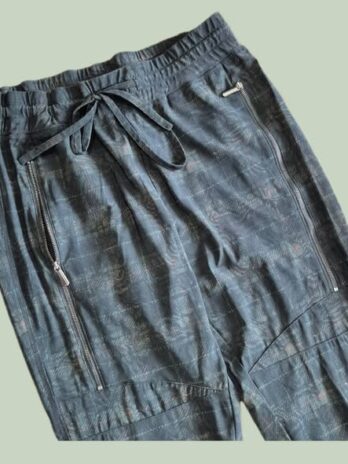 Hose “ Benedikt By Jones “ Größe 40 Olivgrün/Khaki/Terracotta gemustert elastischer Bund