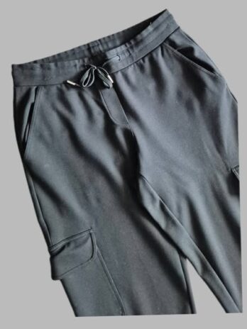 Cargohose “ Opus “ Größe 40 in Schwarz elastischer Bund 68% Viscose