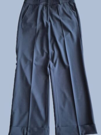 Hose “ Cambio “ Größe 38 in Dunkelblau weites Bein 29% Viscose