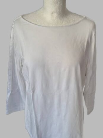 Shirt “ Mary & Yve “ Größe 40 in Weiß 47% Baumwolle 45% Modal