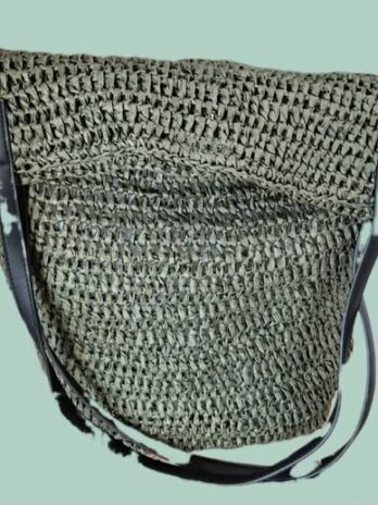 Basttasche/Shopper “ Opus “ in Khakigrün Breite ca 38cm Höhe ca 46cm