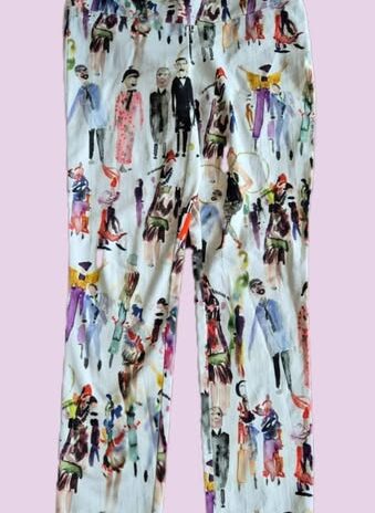 Hose “ Jones “ Größe 38 in Bunt gemustert 96% Baumwolle