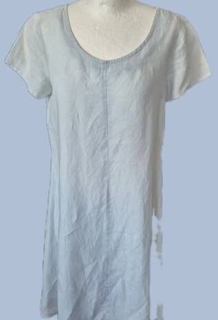 Kleid “ Chelsea Rose NYC “ Größe 36 in Hellblau 100% Leinen
