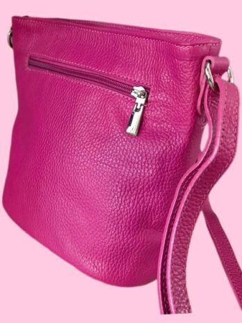 Tasche “ Made in Italy “ in Pink/Leder Breite ca 27cm Höhe ca 20cm