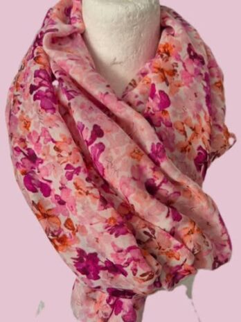 Schal “ S. Oliver “ in Pink/Rosa gemustert