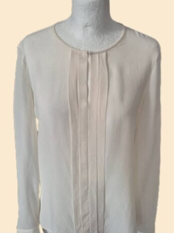 Bluse “ Luisa Cerano “ Größe 36 in Beige 100% Seide