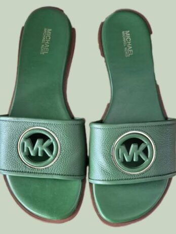 Mules “ Michael Kors “ Größe 39 (kleine 40) in Grün/Leder