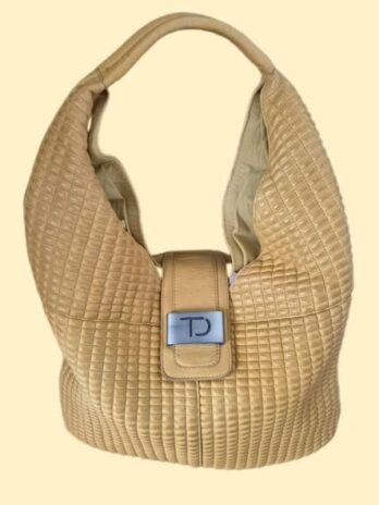 Tasche “ Taschendieb Wien “ in Maisgelb/Leder Breite ca 42cm Höhe ca 32cm