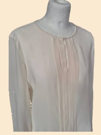 Bluse “ Luisa Cerano “ Größe 36 in Beige 100% Seide