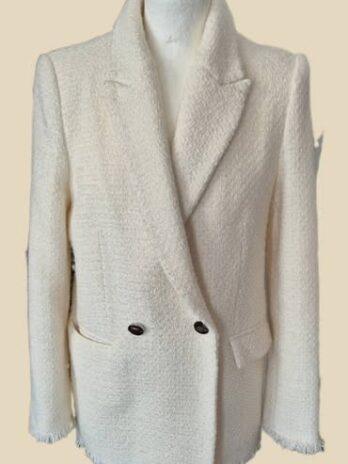 Blazer “ Mango “ Größe 38 in Offwhite 48% Baumwolle 5% Viscose